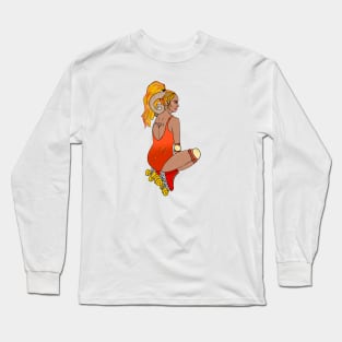 Aries Pinup Rollergirl Long Sleeve T-Shirt